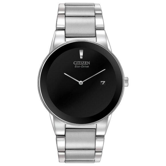 Citizen Men's Axiom Eco-Drive Silver Stainless Steel Watch - Picture 1 of 3